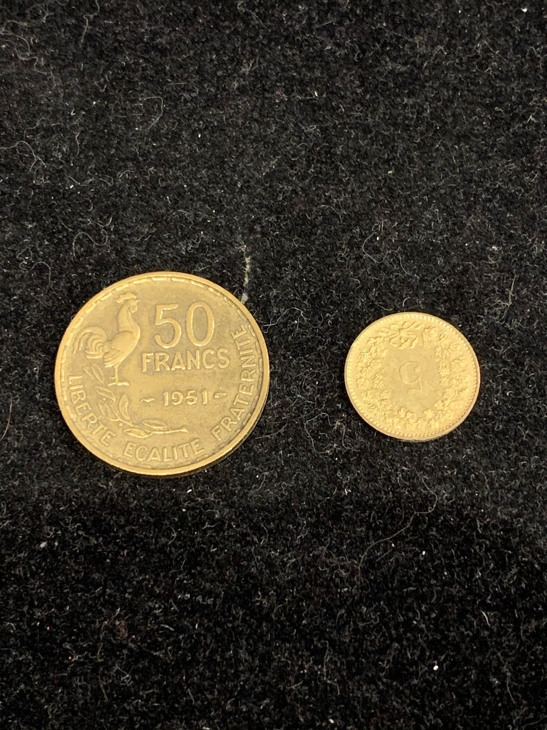 2 Gold Toned Coins - Etsy