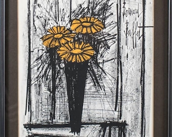 Bloem door Bernard Buffet (Frans 1928-1999)
