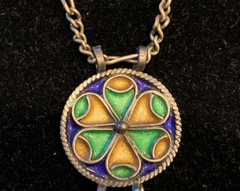 Multi Colored Pendant Necklace