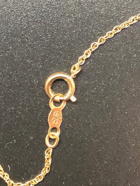 14k gold cross, with 14k gold chain. View 4