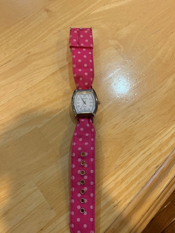 Pink Polka Dot Wristwatch