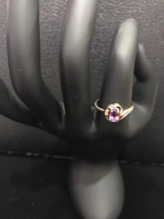 10k Gold and Amethyst Ring