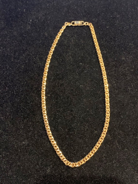 Gold Toned Chain Necklace - image 4