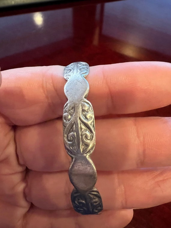 800 Silver Designed Bangle Bracelet - image 1