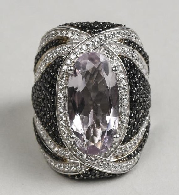 Amethyst and Spinel Ring