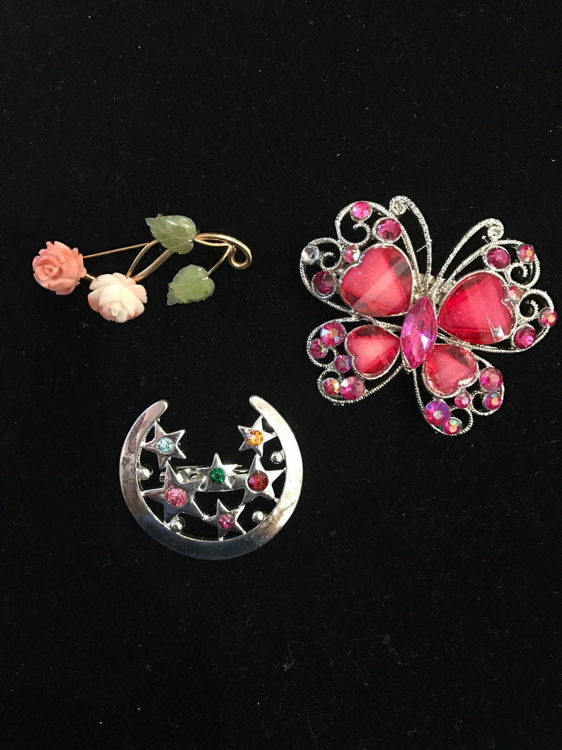 3 Assorted Pins - Etsy