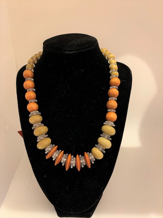 Multicolored Beaded Necklace - image 1