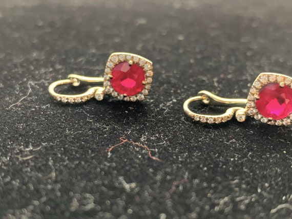 Ruby and Diamond Earrings - image 4