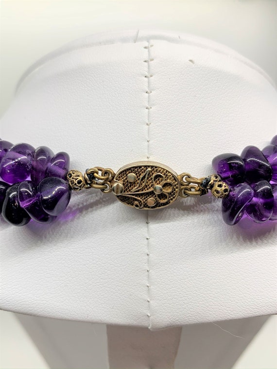 Allie Beads Amethyst and Pearl Necklace main image 1