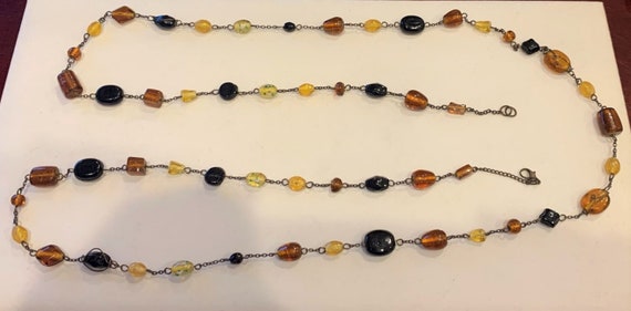 Vintage Glass Bead Necklace - image 1