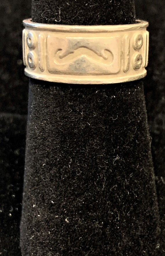 Sterling Silver Various Shapes Pattern Ring - image 2