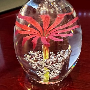 Delicate Pink Flower Paperweight