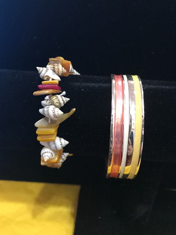 Seashell and Bangle Bracelets - image 2