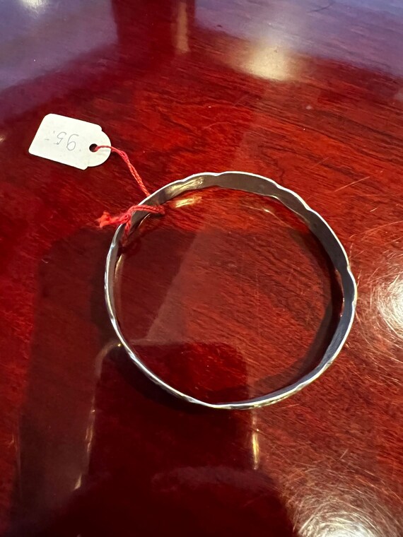 800 Silver Designed Bangle Bracelet - image 2