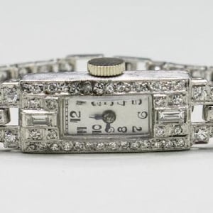 Art Deco Platinum Watch