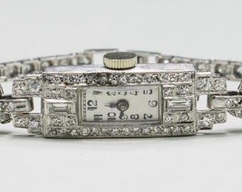 Montre Platine Art Déco