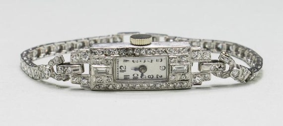 Art Deco Platinum Watch