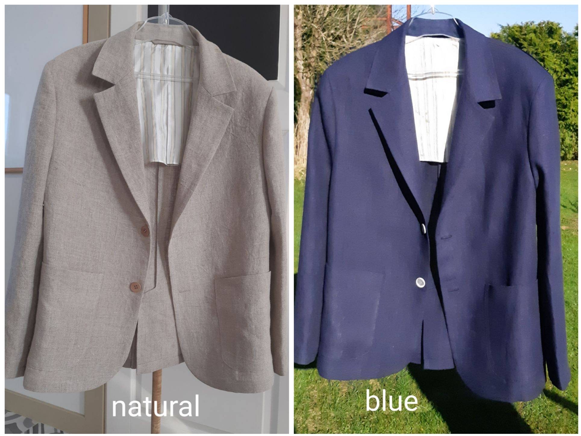 Men's Suit Jacket, Regular Fit Two-button Linen Sport Coat