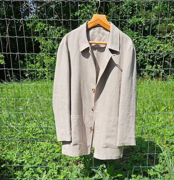 鮎川　ancellm 25SS LINEN TAILORED JACKET LINEN TAILORED JACKET(BROWN) – ANCELLM