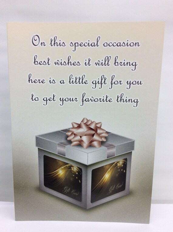 General Gift Card Holder Birthday Holidays Christmas For Etsy