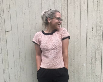 CROCHET PATTERN, Simply Seamless Crochet Tee by Shannon Creates, Crochet Tee, Tshirt Pattern, Raglan Tee, Crochet Tshirt, Beginner Level