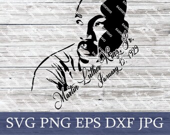 Download Martin luther king svg | Etsy