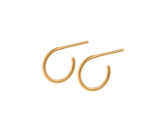Open hoop earrings / Small Hoop Earrings / Hoop Earrings/ Gold earrings/ Gift for Her/