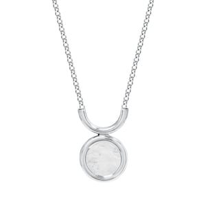 Necklace Tul with mountain crystal silver, Silver necklace, Crystal Necklace Natural Stone, Silver crystal,Necklace with Natural stone