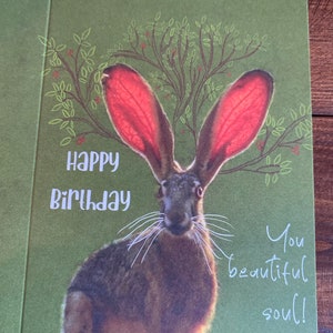 Hase Geburtstagskarte