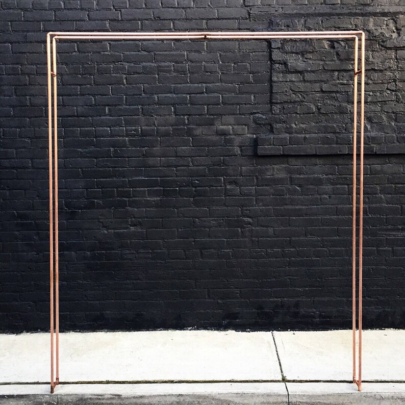 Double Copper Pipe Wedding Arch Etsy