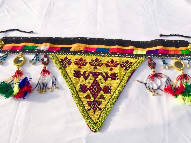 belly dancing belt multi color kuchiBanjara belt Kuchi belt triangle belt festival belt