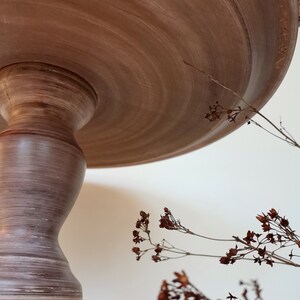 CAKE STAND wood large, cake plate, cake platter, confectionery pastry shop equipment, 18/17/14/13 inch 45,5/43,2/36/33 cm GALA Nutmeg image 4