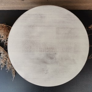 CAKESTAND wood wedding, cake platter, cake plate, Pastry shop, 17/15.5/10 inch 43,2/39,3/25,6 cm, LA PERLE Shabby white, beech wood massive image 9