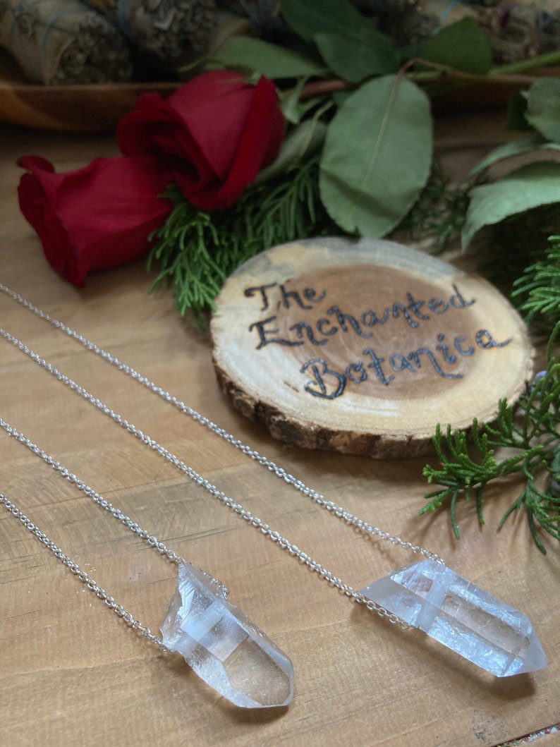Crystal Pendant Necklace Crystal Healing Citrine Birthday Boho Gemstone Necklace Quartz Crystal Jewelry Christmas Gift image 2