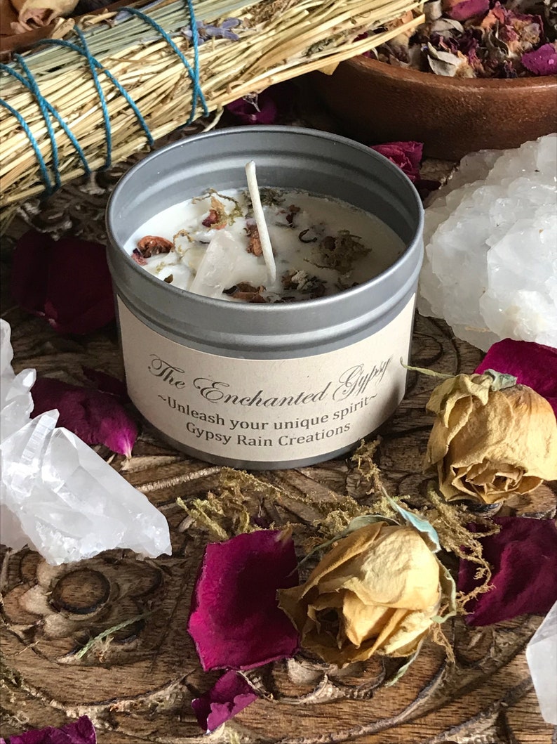 Enchanted Gypsy Ritual Candle Free Spirit Bohemian Etsy