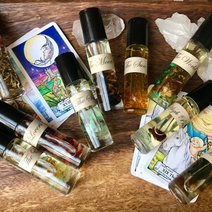Tarot Card Essential Oil Perfumes * Aromatherapy * Tarot * Archetypes * Birthday Gift * Crystal Healing * Tarot Cards * Christmas Gift