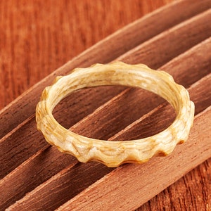 Wood ring band ring Handmade bentwood ring for women and for men