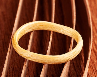 Wood ring band Handmade thin wood ring bentwood ring for women and for men