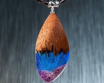 Wood Resin Necklace