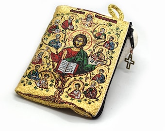 Tree of Life Rosary Pouch: Icon Tapestry Catholic Gift
