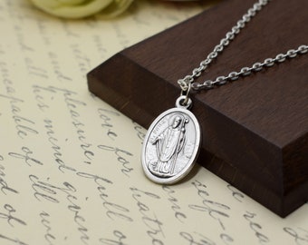 Saint Patrick Medal Necklace: Irish Patron Saint, Catholic Jewelry