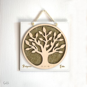Custom Wooden Tree of Life Wall Art: Personalized Wedding Favor - Etsy