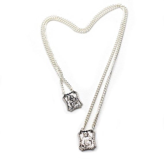 Scapular Chain Necklace Our Lady of 