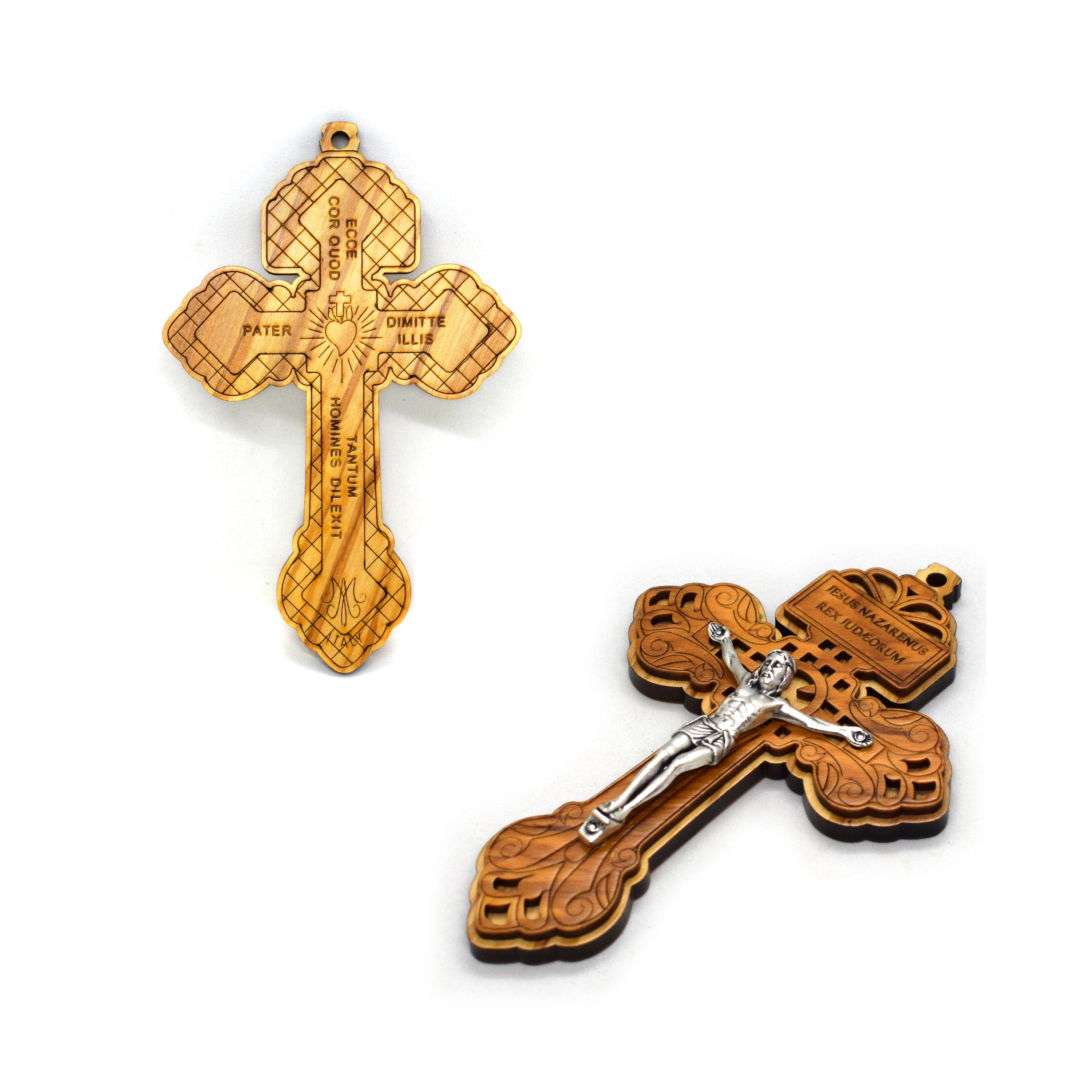 LARGE Pardon Crucifix, Olive Wood Crucifix, Indulgence LARGE Pardon Crucifix, Olive Wood Crucifix, Indulgence