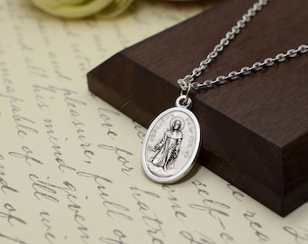Pulsera Cuero Trenzado · Medalla De San Benito Plata De Ley 15 Mm