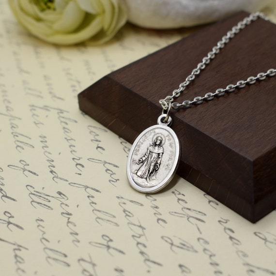 St. Peregrine Medal Necklace Saint Peregrine Necklace Patron