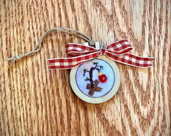 Charlie Brown tree Christmas ornament