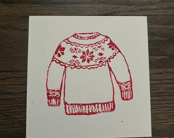 Christmas sweater print