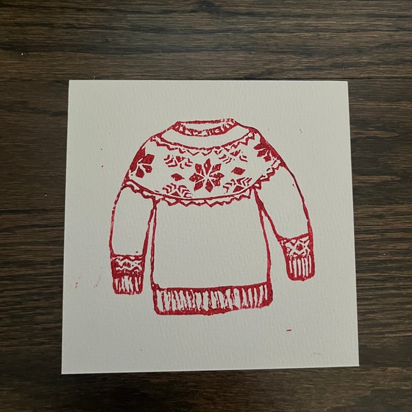 Christmas sweater print