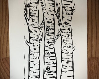 birch trees